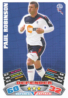 Paul Robinson Bolton Wanderers 2011/12 Topps Match Attax #61